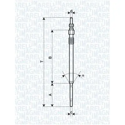 Bujía de precalentamiento MAGNETI MARELLI 062900060304 Marca Reconocida